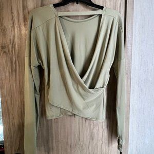 NWOT Open back long sleeve